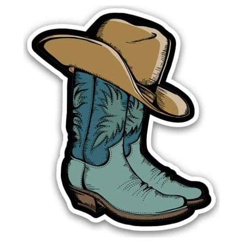 Express Cowboy Boots - Vinyl Sticker Waterproof Decal