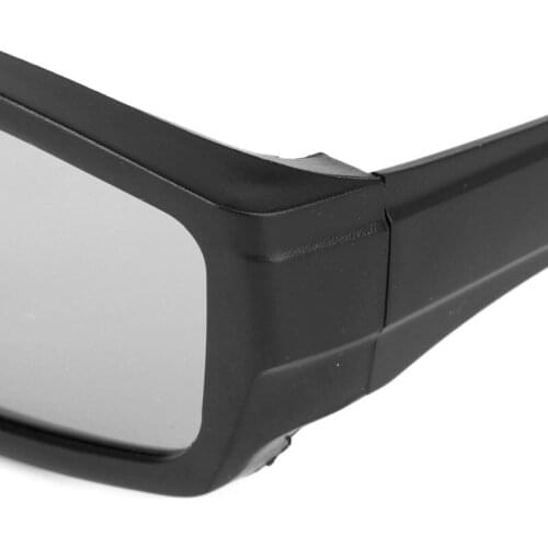 Circular Polarized Passive 3D Stereo Glasses Black H4 For TV Real D 3D Cinemas