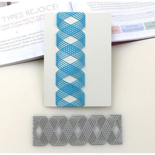 DUOFEN METAL CUTTING DIES lace wave line border stencil DIY Scrapbook Paper Album 2019 new