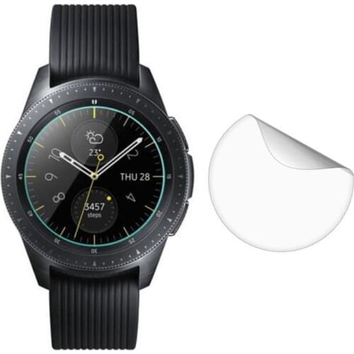 3pc Soft Clear Protective Film Guard For Samsung Galaxy Watch 42MM 46MM Sport Smartwatch Full Screen Protector Cover (Not Glass)
