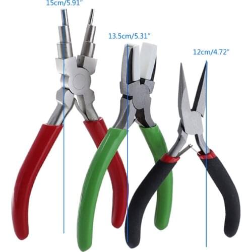 Jewelry Making kit 3 Pieces Jewelry Pliers Wire Cutter Jewelry Making Beading Repair Supplies&Crafting