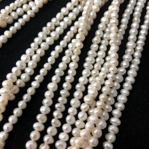 Wholesale 5PCS Freshwater Potato shape pearl 6-7mm Cultured Pearl Loose Bead 15