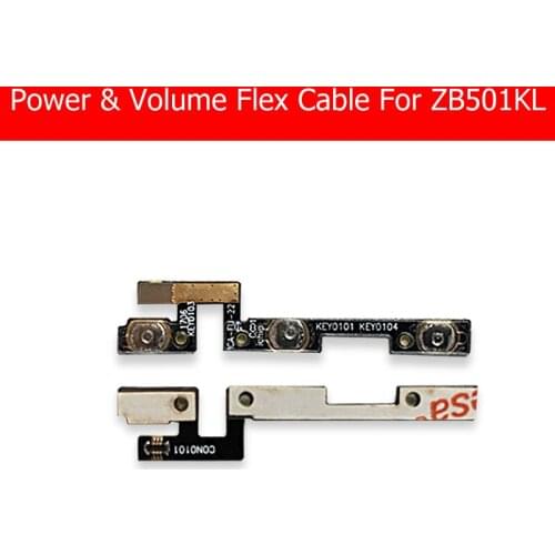 Genuine Power &Volume Flex Cable For Asus ZenFone Live ZB501KL Audio Control Switch side key button Connector Replacement repair