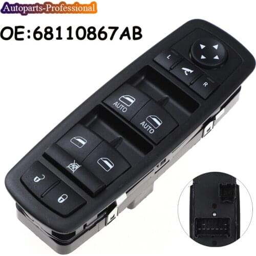 Power Window Switch For CHRYSLER TOWN&COUNTRY RAM 1500 2500 3500 DODGE GRAND CARAVAN 2012-2018 68110867AB 68110867AA 68298867A