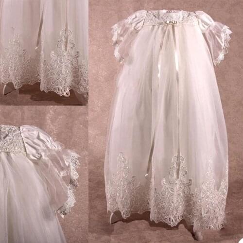 Flower Girls Dress Elegant Soft Tulle Applique For Wedding Girls First Communion Short Sleeve Dresses Party Special Occasion Dre