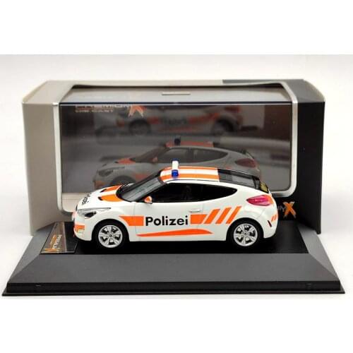 Premium X 1:43 For H~NDAI Veloster Swiss Polizei 2012 PRD272 Diecast Models Car