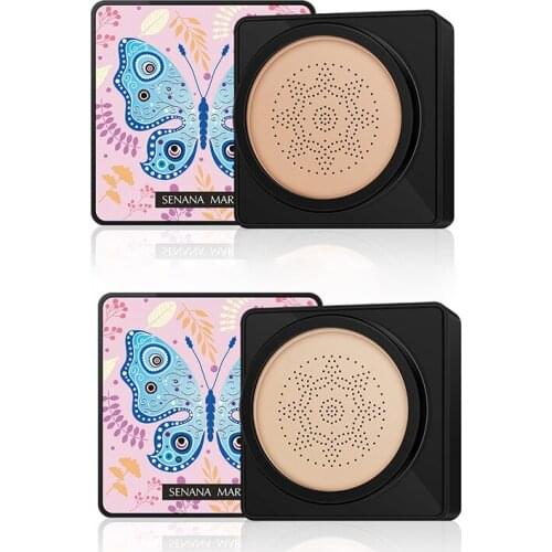 Senana Air Cushion Mushroom Head BB Cream Moisturizing All Coverage Concealer Face Cosmetics Oil Control Face Makeup Foundation