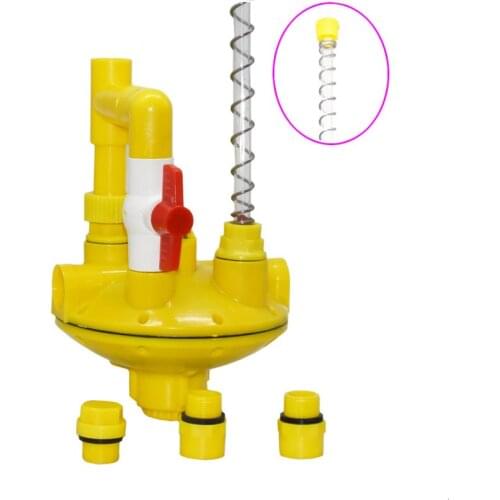 1 Pcs Poultry Chiken Duck Quail Pigeon Water Supply Line Pressure Reduce Valve System Waterline Chicken Drinker Water Coop Kit