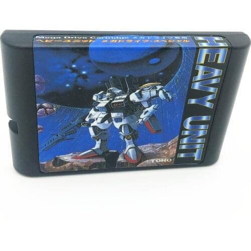 Heavy Unit For Sega Mega Drive &r Genesis System 16 Bit MD Games Card