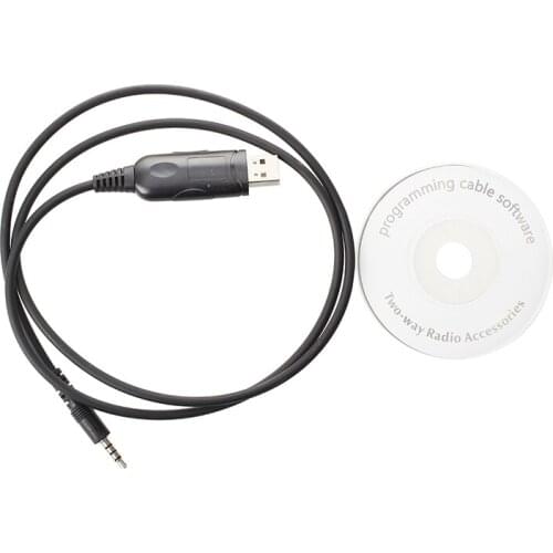 USB Programming Cable + Driver Software CD for VX-5R Black