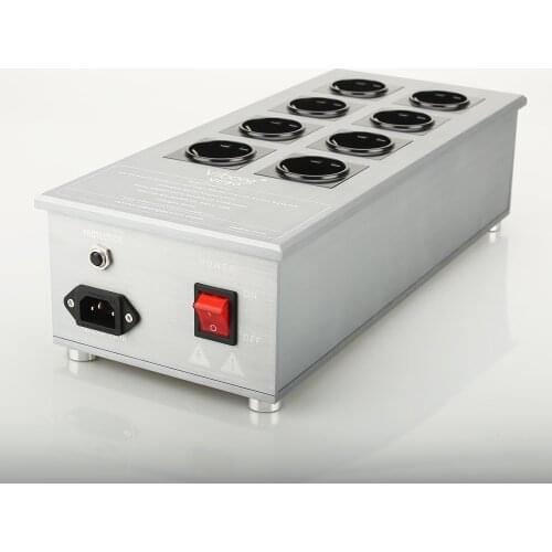 Viborg VE80 HiFi Power Filter Plant Schuko Socket Brand New Schuko 8 Gang Power Distribution