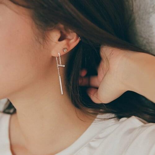 Drop Shipping 925 Sterling Silver Earrings Drop Earrings for Women Wedding Gifts Sterling-silver-jewelry boucle d'oreille