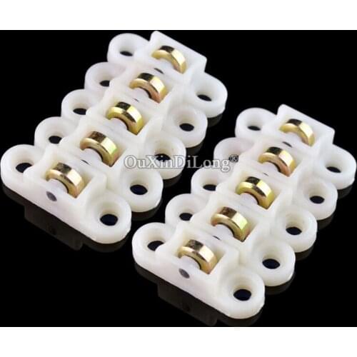 Brand New 10PCS Plastic Steel Screen Window Sliding Door Rollers Mosquito Screen Rollers Pulleys Metal Wheels Runners