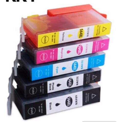XIMO one set five colors HP564 hp564xl Ink Cartridge for HP Photosmart 5510 5520 7520 officejet 4610 4620 printer cartridge