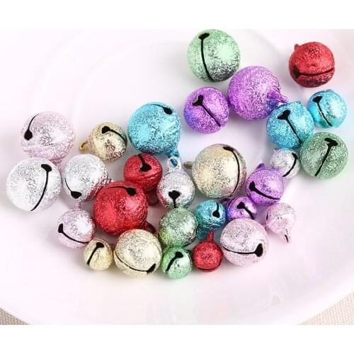 50pcs Gold Silver Christmas Jingle Bells Ornament Christmas Tree Decorations for Home New Year 2020 Home Decorations Accessories