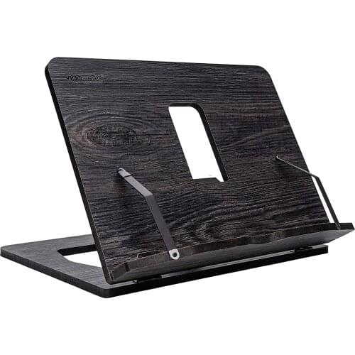 Adjustable Reading Rest Tablet Cook Home Study Room Book Holder Foldable Cookbook Stand Pages Fixed Kitchen Bookends Shelf Wood