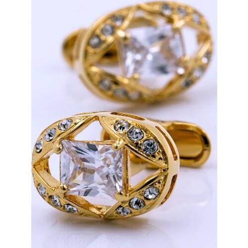 French KFLK jewelry for mens brand shirts cufflinks gold cufflinks wholesale high quality wedding buttons guests