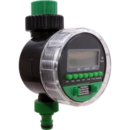 YL21026 Digital Display Water Timer Electronic Ball Valve Irrigation Controller for Auto/Manual Garden Watering