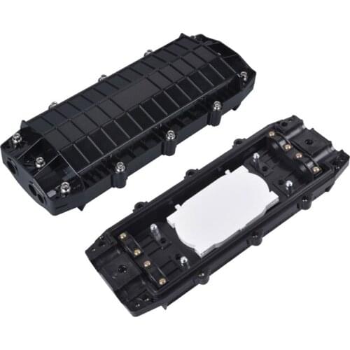 MT-1504 Factory Price Outdoor 48 72 96 Core 3 in 3 out PC waterproof Fiber Optic Black Splice Enclosure