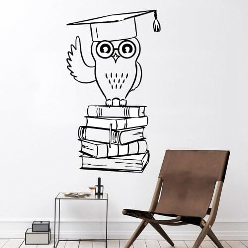 Cartoon Owl Teacher Pvc Wall Decals Home Decor For Babys Room Decoration Wall Decoration Murals