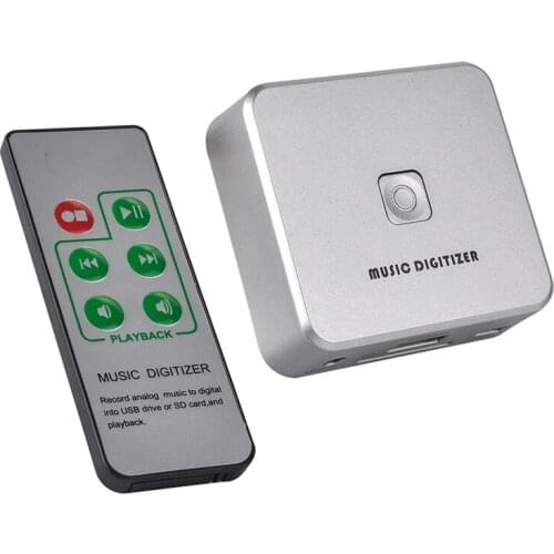 Music Digitizer Audio Capture Recorder Box Convert Old Analog Music to MP3 Support USB Drive or SD Card