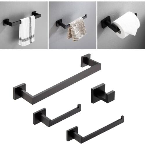 Bathroom Hardware Set SUS304 Stainless Steel Wall Mounted Includes 16" Hand