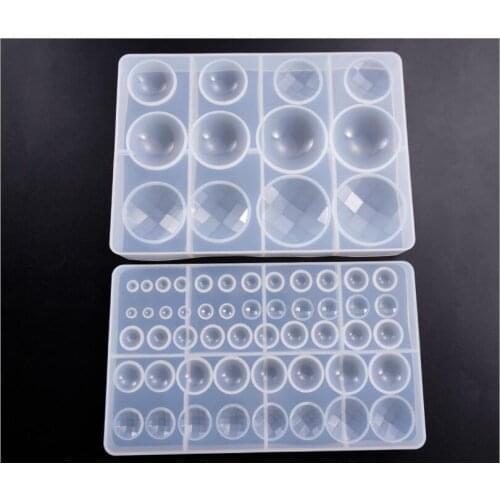 New Transparent Silicone Mould Dried Flower Resin Decorative Craft DIY Faceted gemstone Mold epoxy resin molds for jewelry