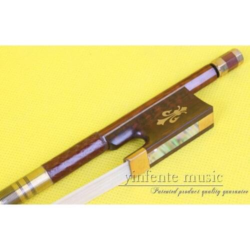 One XS-012-1 # snakewood violin bow High Quality 1pcs 4/4 Violin Bow Style bone Straight