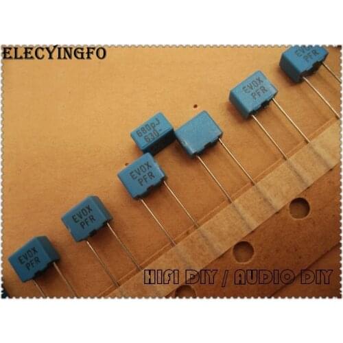 20pcs/100pcs EVOX PFR 680pF 630V 630V680pF 5% MKP film capacitor 0.68nF 681 630V681