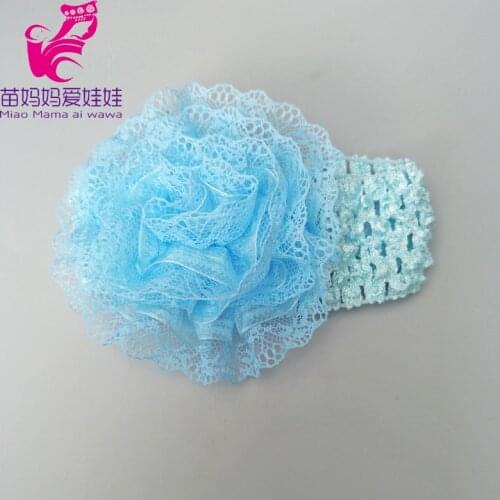 43cm baby doll flower headband for 18 inch girl doll hairband baby doll hairband accessories