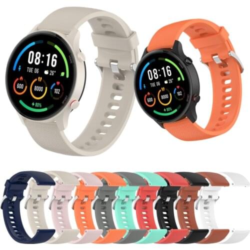Silicone Strap for Xiaomi Mi Watch Color Sports Edition SmartWatch Band Replace Sport Bracelet for Imilab Kw66 Haylou RT LS05S