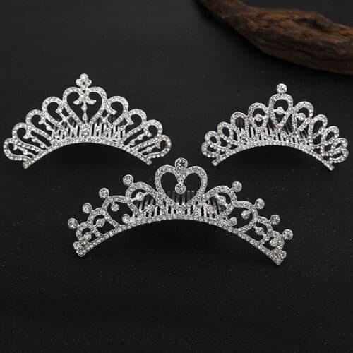 12 STYLE 2019 New Princess Crown Tiara Bride Tiaras and Crowns Bridal Wedding Hair Accessories Comb Head Jewelry Hair Ornaments