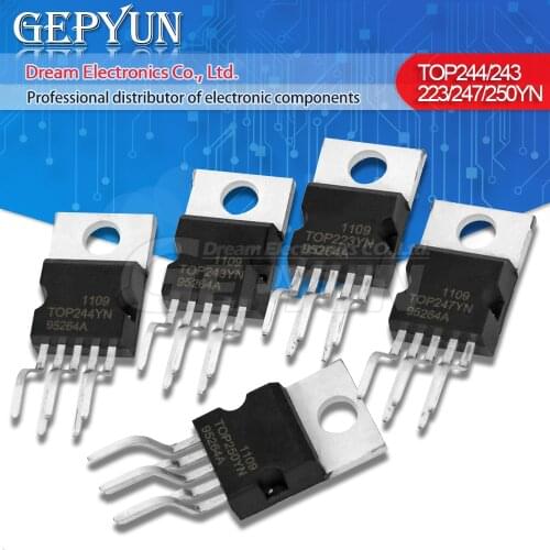 10PCS TOP247YN TOP223YN TOP243YN TOP244YN TOP245YN TOP246YN TOP250YN TOP224YN TO-220 TOP249YN TOP247 TOP243 TOP244 TOP245