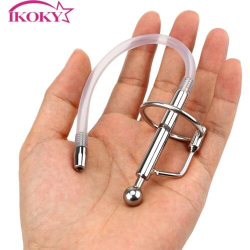 IKOKY Penis Plug Sex Shop Catheter Sounding Dilator Urethral Prince Stretching Sex Toys for Men Gay Fetish Horse Stimulate