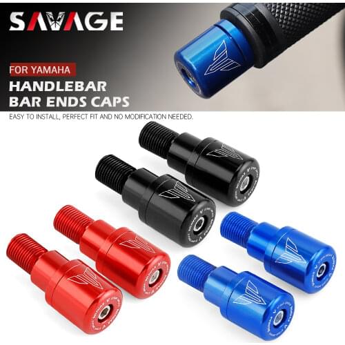 For YAMAHA MT07 MT07 MT09 2014-2021 Handlebar Grip Bar Ends Caps Motorcycle CNC MT10 MT 125 FZ 07 TDM XSR 700 900 XJ6 FZ1 YZF