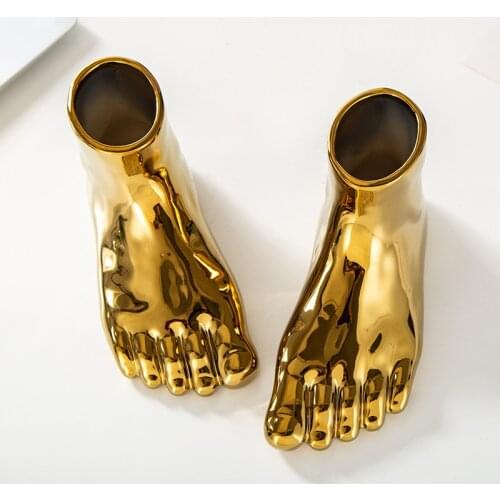 2/1PCS Creative Nordic Vase Foot Ornaments Home Soft Decoration Simple Decorative Crafts Fashion Modern Personality Flower