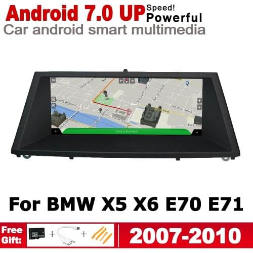 Android 7.0 up IPS car HD Screen player For BMW X5 X6 E70 E71 2007~2010 CCC original Style Autoradio gps navigation WiFi BT