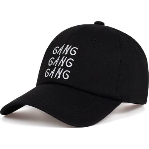 2019 new GANG letter Embroidered baseball cap outdoor cotton Couple Leisure Caps Hip hop snapback golf hat fashion dad Hats