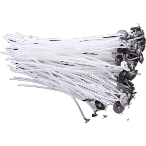 30pcs 9-20cm White Cotton Wax Core Candle Making for DIY Art Cotton Candles Pre-Waxed Core Accessories Decoration candle wicks