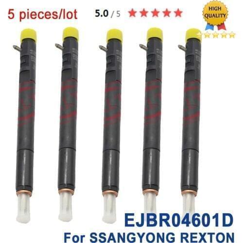 5 pieces/lot EJBR04601D A6650170121 Diesel Common Rail Fuel injector EJBR0 4601D OEM for A6650170321 SSANGYONG REXTON Euro 3