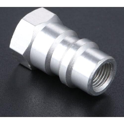 1Pc Car R22 R502 R12 Screw To R134A Fast Conversion Adapter Connector Valve 1/4" SAE 8v1 Thread Low Pressure R134A Quick Coupler