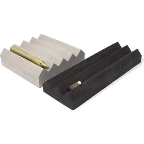 Cement tray pen holder silicone mold Creased penholder jewelry rack storage plate mold Concrete Z design Display Stand mold