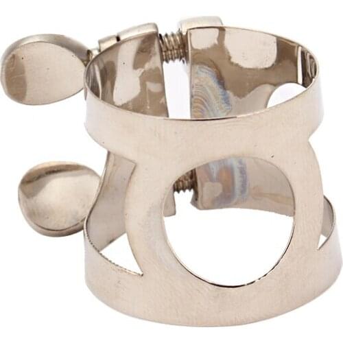 Nickel Plated Clarinet Double Screws Adjust Mouthpiece Ligature