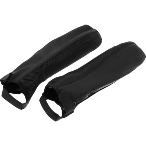 Horse Riding Half Chaps Comfortable Gaiters with Snaps and Zipper Closure for Men Women Kids Sports Leg Guard Protecting Black
