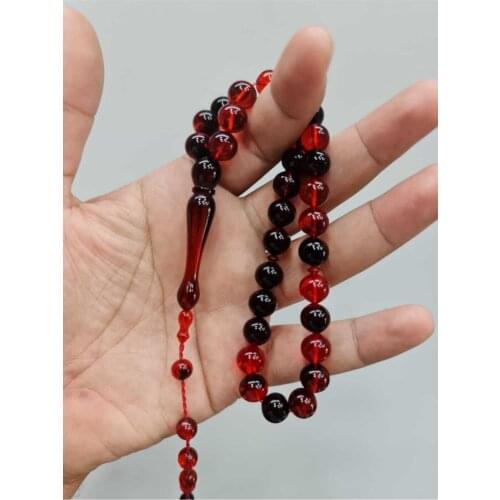 Islamic Tasbih Muslim Rosary Beads 33 Prayer Rosary For Men Bracelet For Men Accessory amber oltu amber stone Handmade Turkey