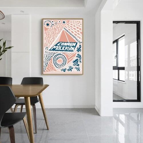 Nordic Abstract English music Wall Art Poster and Print Canvas Painting Modren Literary Decorative Picture for Living Room