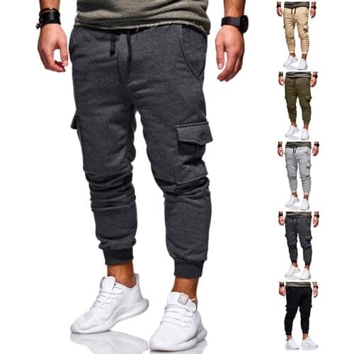 Male Running Training joggers Men Breathable elastic Casual Slim Trousers Bottoms Muscle Fitness Sports Jogging Pants Trackpants