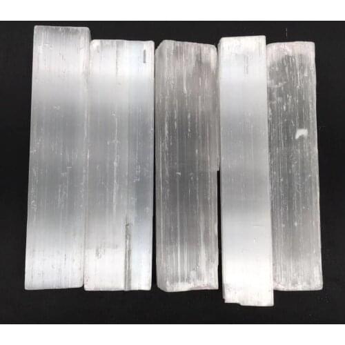 Natural mineral crystals raw stones quartz plaster strip cut gypsum chakra energy healing home decor