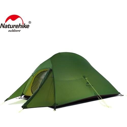Naturehike Upgraded Cloud Up 2 Ultralight Tent Free Standing 20D Fabric Camping For 2 Person With free Mat NH17T001-T