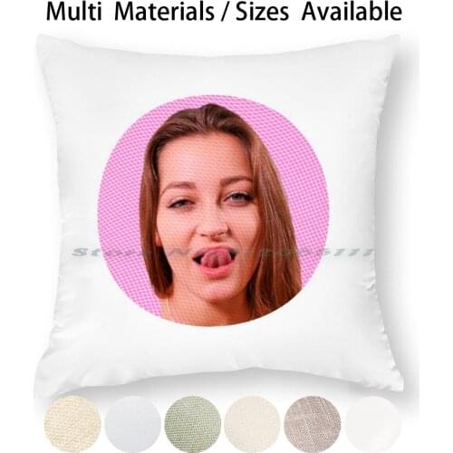 Dani Daniels Pillow Case Throw Pillow Cover Cotton Linen Flax Dani Daniels Celebrity Celebrities Celebs Erotic Sex Actress
